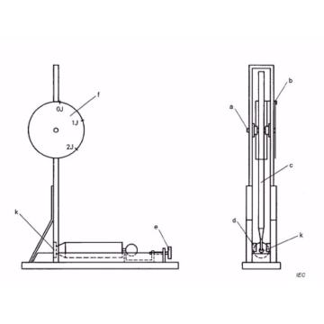 Dispositivo de calibración para pruebas de impacto de impactador de martillo de resorte