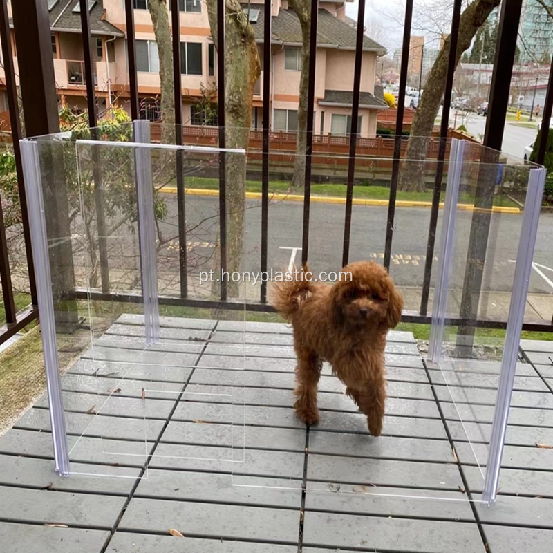 Pet Clear Acrílico Exercício Playpen Fence Cage