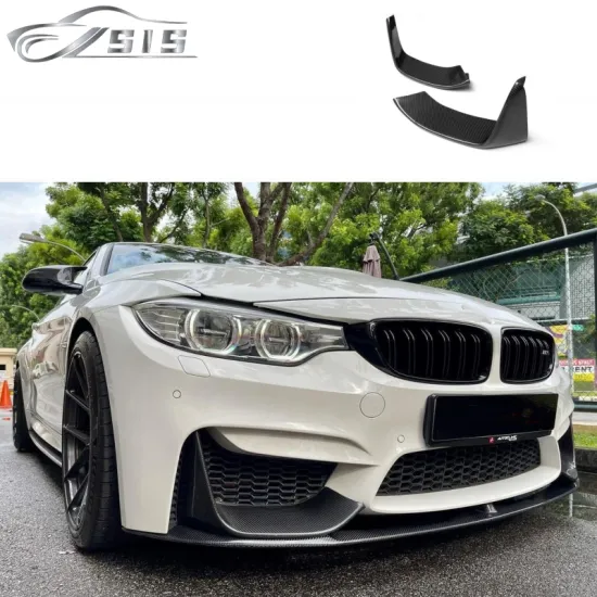 MP Style Carbon Fiber Front Canard Cover Fit for F80 M3 and F82 M4 Bumper