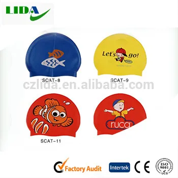 Kids swim cap swimming cap,Waterproof silicone swimming caps
