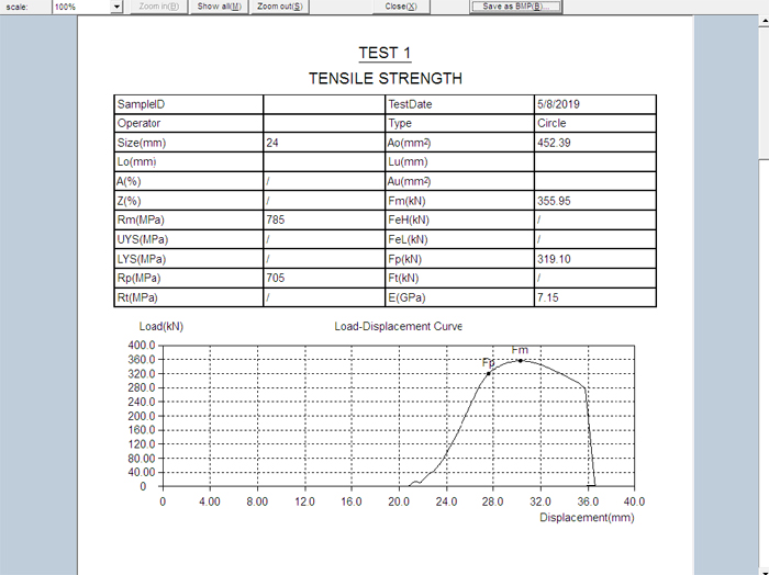 Mașină de testare a rezistenței la tracțiune hidraulică de 100 de tone