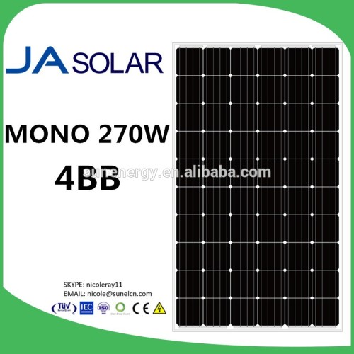 ja solar panel 270W mono for 100kw solar system