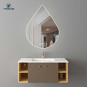 Infinity Espejo Luxury Bathroom Cabinet Makeup Large Round Compact Light LED Mirror