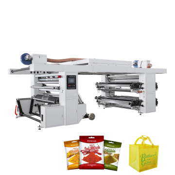 Macchina da stampa mylar a 4 colori ad alta velocità per coppa di carta artigianale kraft, scatola, borsa e rotolo di imballaggio