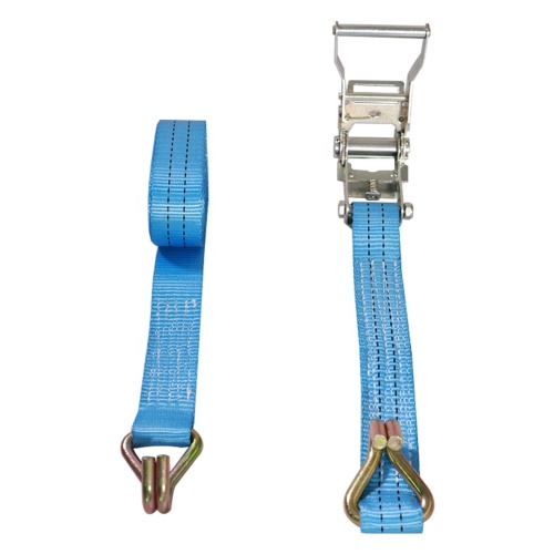 polyester ratchet tie down strap 2T cargo lashing