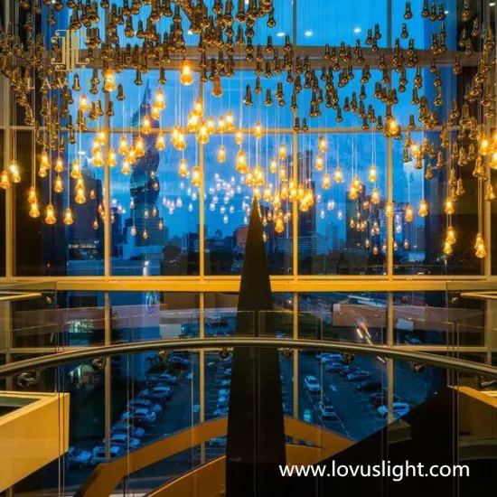 Shopping mall project decorative chandeliers Shopping mall custom hall popular creative chandeliers