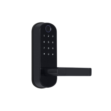 Teclado e biométrico de impressões digitais trava de porta digital com alça