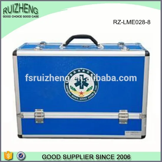 Blue plastic small tool case hotel aluminum first aid kit