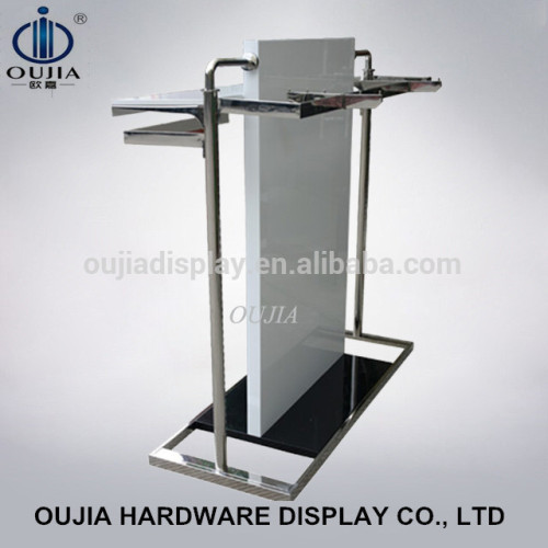 shop hanging display/modern clothing racks/clothing store display racks