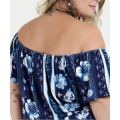 Frauen Casual Off Shoulder Ärmel Plus Size Kleid