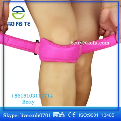 Fully Adjustable Jumpers's Knee Patellar Tendon Support Strap Band