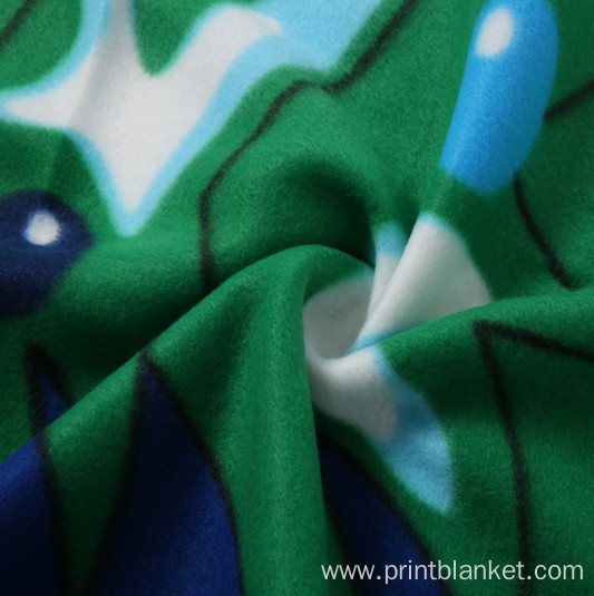 silk screen print oem custom plush promotion blanket