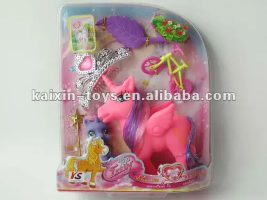 10121405 EN71 Approval Vinyl Pony Playset