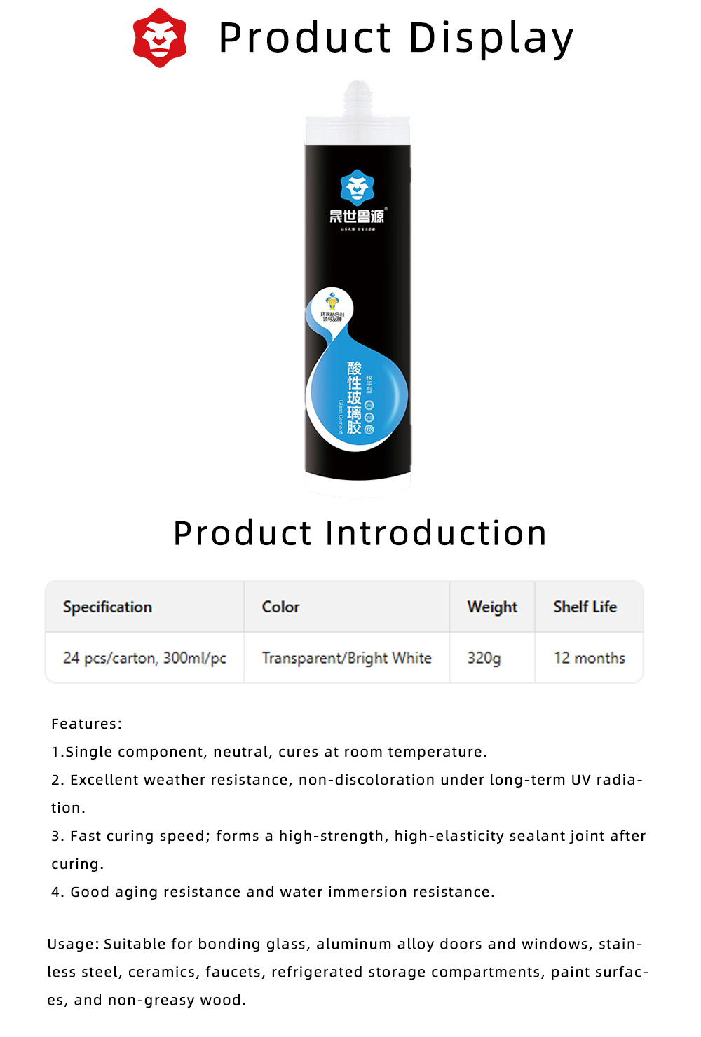 General Purpose Acid Silicone Sealant X