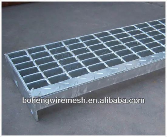 Reliable quality of galvanized steel grating stairs tread floor steel grating