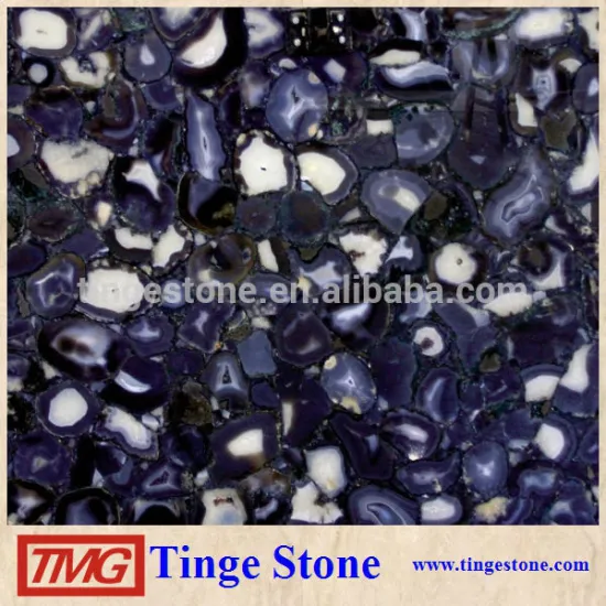 Semi-Precious Stone Slab WILD AGATE DARK Stone For Luxury House