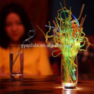 crazy drinking straws for party use colorful hard drinking straws