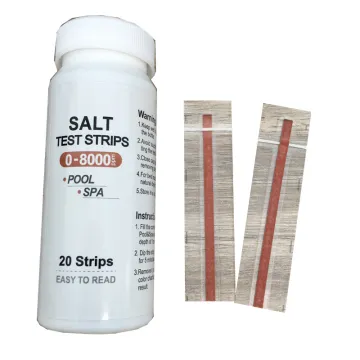 swimming pool salt test strips chloride