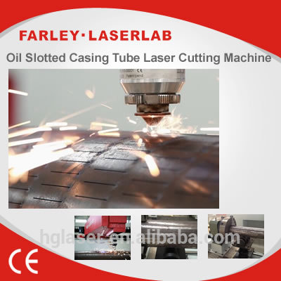 For metal plastic materials 4000watts CO2 laser machine slot the steel oil pipe