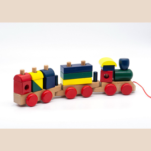 Push Duck Juguete de madera, tren de madera de juguete para bebés