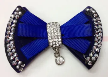 Hot-Sell Fabric Flower Bowknot Shoe Clips with Hot-Fix Rhinestone and Fashion Alloy Buckle Pendant Trimming