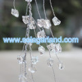 Guirlande de fil perlé en pierre de cristal d&#39;irrégularité acrylique