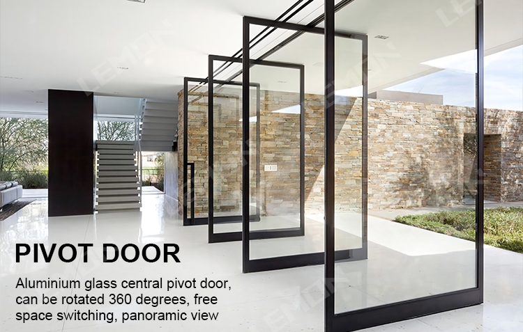 pivot glass doors exterior