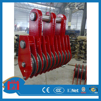 Good quality 5 wheels 50ton cable pulley block