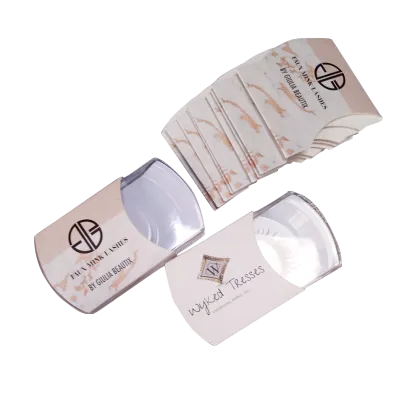 Custom Round Plastic Cases Eyelashes Paper Box