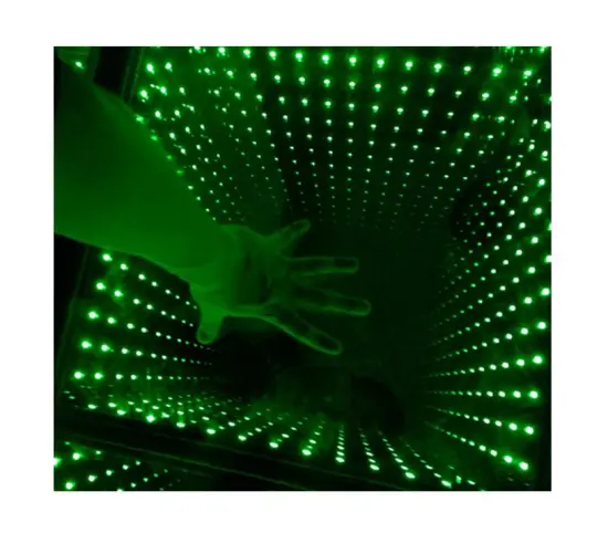 Time Tunnel 3D Effect Decoration Wedding LED Lighted Glass Mirror Dance Floor with WiFi Mobile Phone