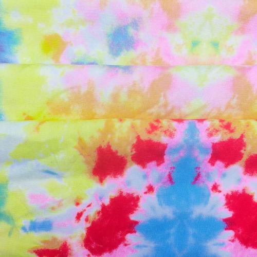 Nouveau tissu imprimé uni rayonne tie-dye