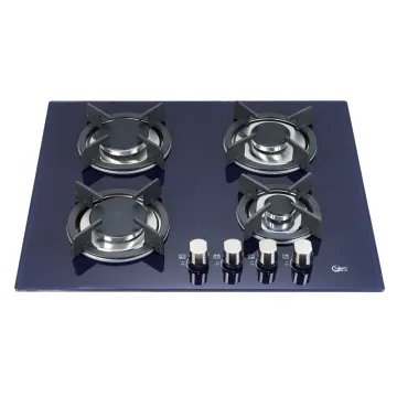 Color tempered glass built-in gas hob