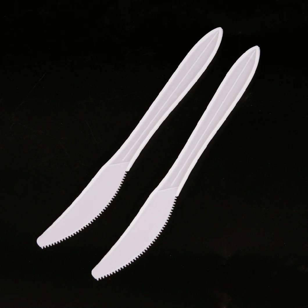 Disposable White Plastic Utensil Cutlery