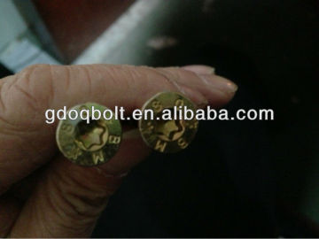 Golden plum blossom slot screws