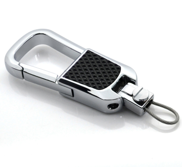 Promotional gift fancy keychain custom leather metal car key chain