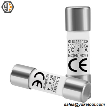 Tipo de cerámica cilíndrico eléctrico 14 * 51m m 12A 600VAC 100kA del vínculo RS16 AR del fusible del tubo