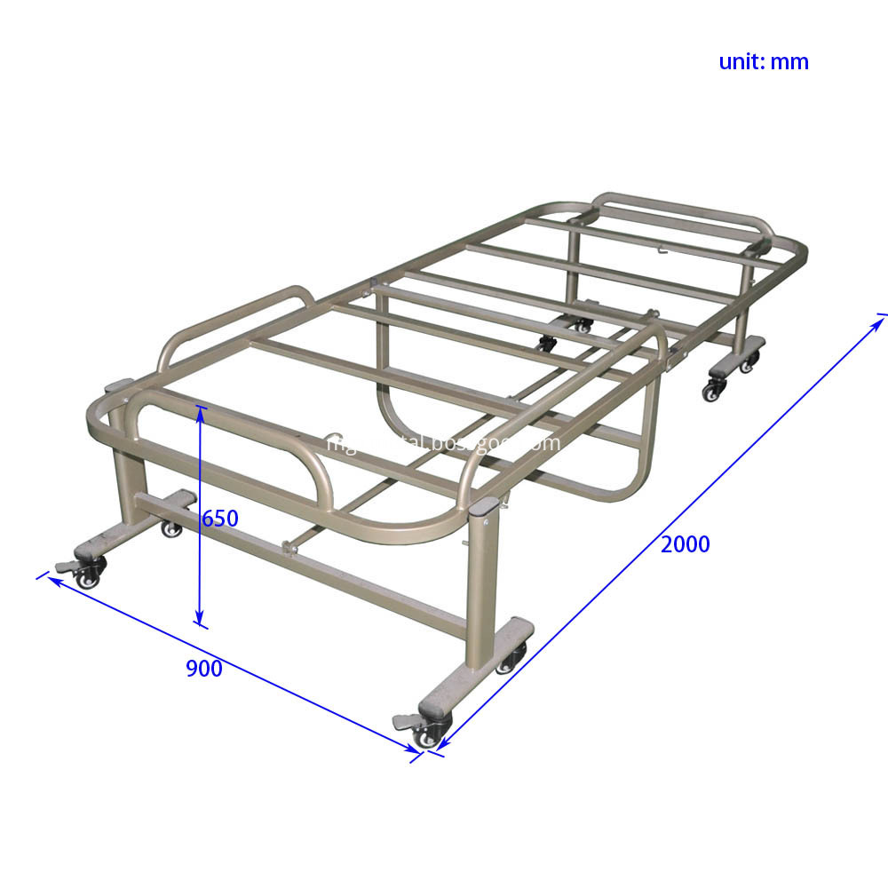 CFF0006 Steel Movable Folding Massage Bed Frame Size