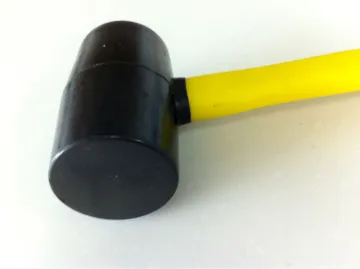Rubber mallet with TPR handle