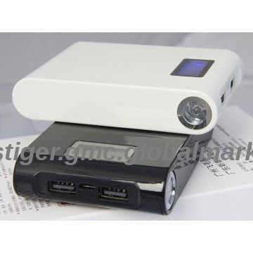 7200 mah portable battery for 5v1a 5v2a with LCD indicator