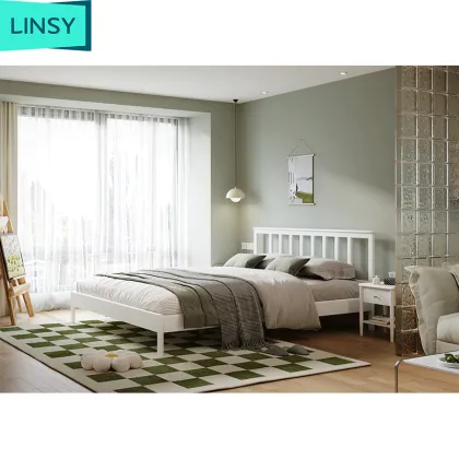 Linsy Wood Frame Bedroom Furniture: King Size Bedroom Sets and Double Beds