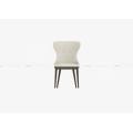 Modern style wood leather dining chair