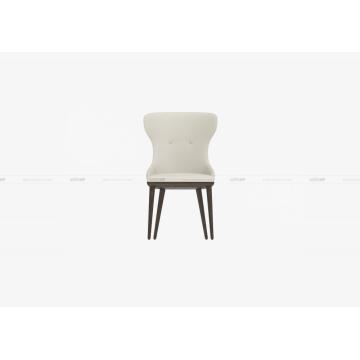 Modern style wood leather dining chair