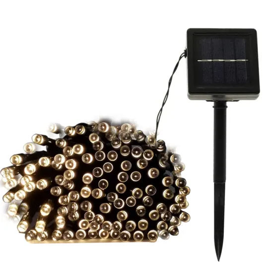 Solar Powered Flashing LED Fairy String Lights for Holidays and Christmas