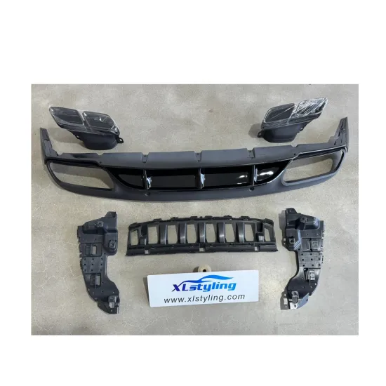 Black ED1 Rear Diffuser with Tail Pipe for Mercedes-Benz C Class W205 C63 AMG Coupe 2015+