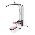 Dual functional lat pulldown low row exercise equipment