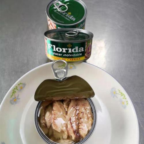 Canned Mackerel Fillet in Soybean Oil