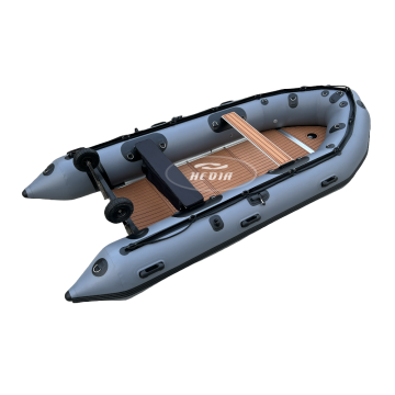 380cm Aluminum Floor PVC Inflatable Fishing Boat