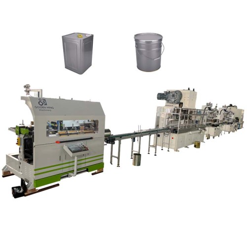 Tin Can Making Machine Chemical Automatic metal cans pails making production line Factory