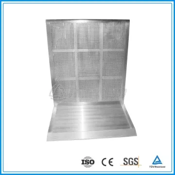 Modern aluminium crowd control folding concert / event black barricades