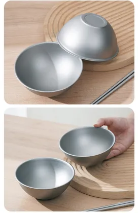 Pure Titanium Rice Bowl